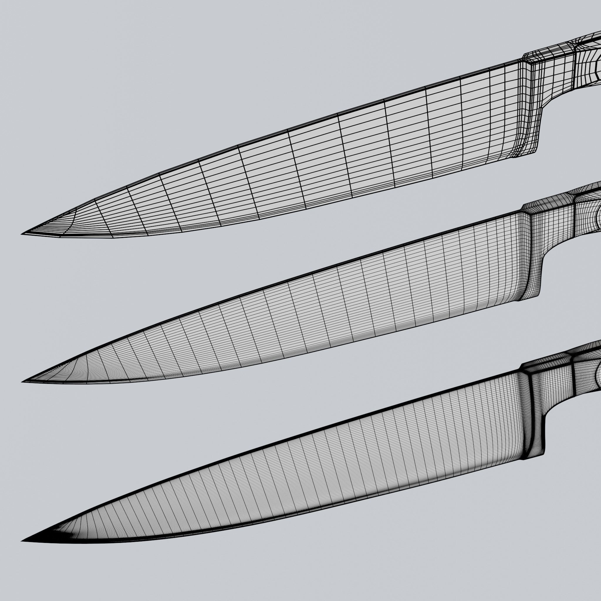 Kitchen Knife 3D model_13