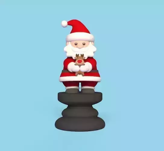 Christmas Chess - Santa Claus 3D print model