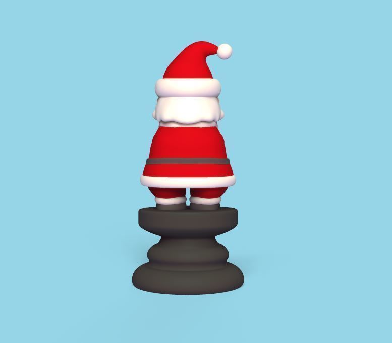 Christmas Chess - Santa Claus 3D print model_3