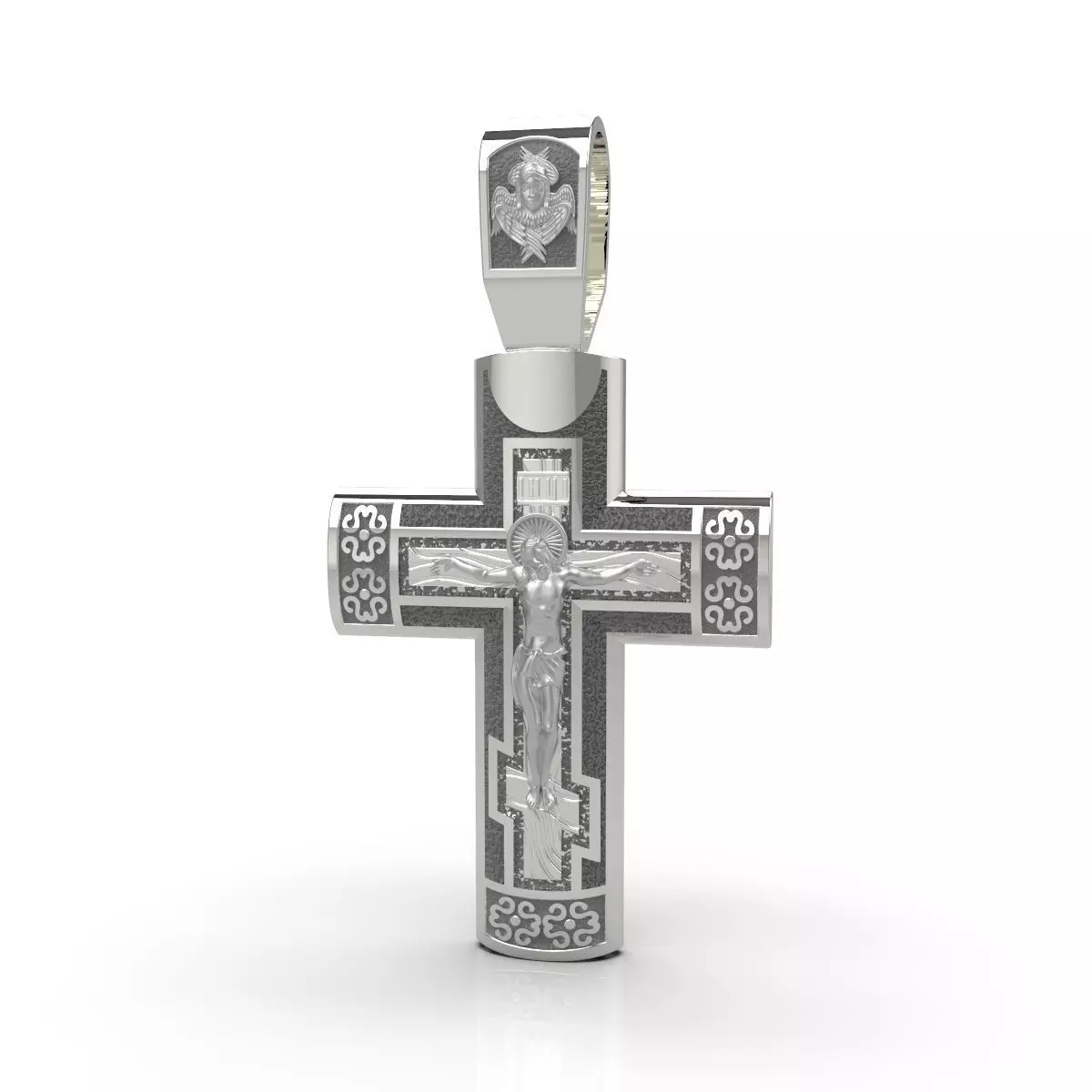 Pectoral cross Lord have mercy 3D print model