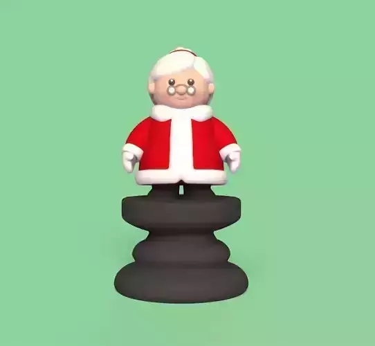 Christmas Chess - Mother Claus 3D print model