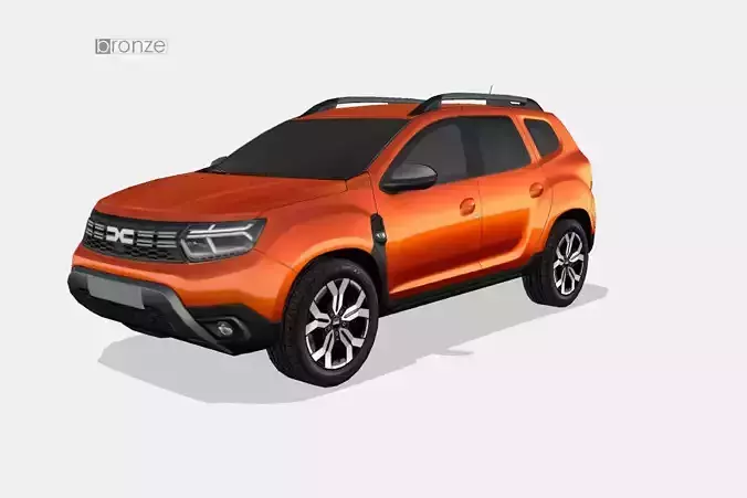 Dacia Duster 2022 Low-poly 3D model