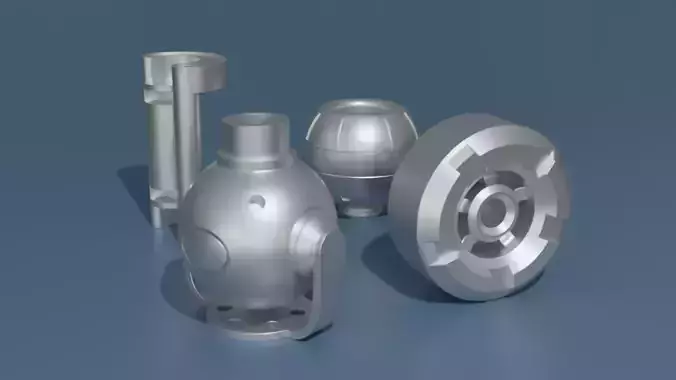 Kitbashing Asset Pack 001 - Metallic Components