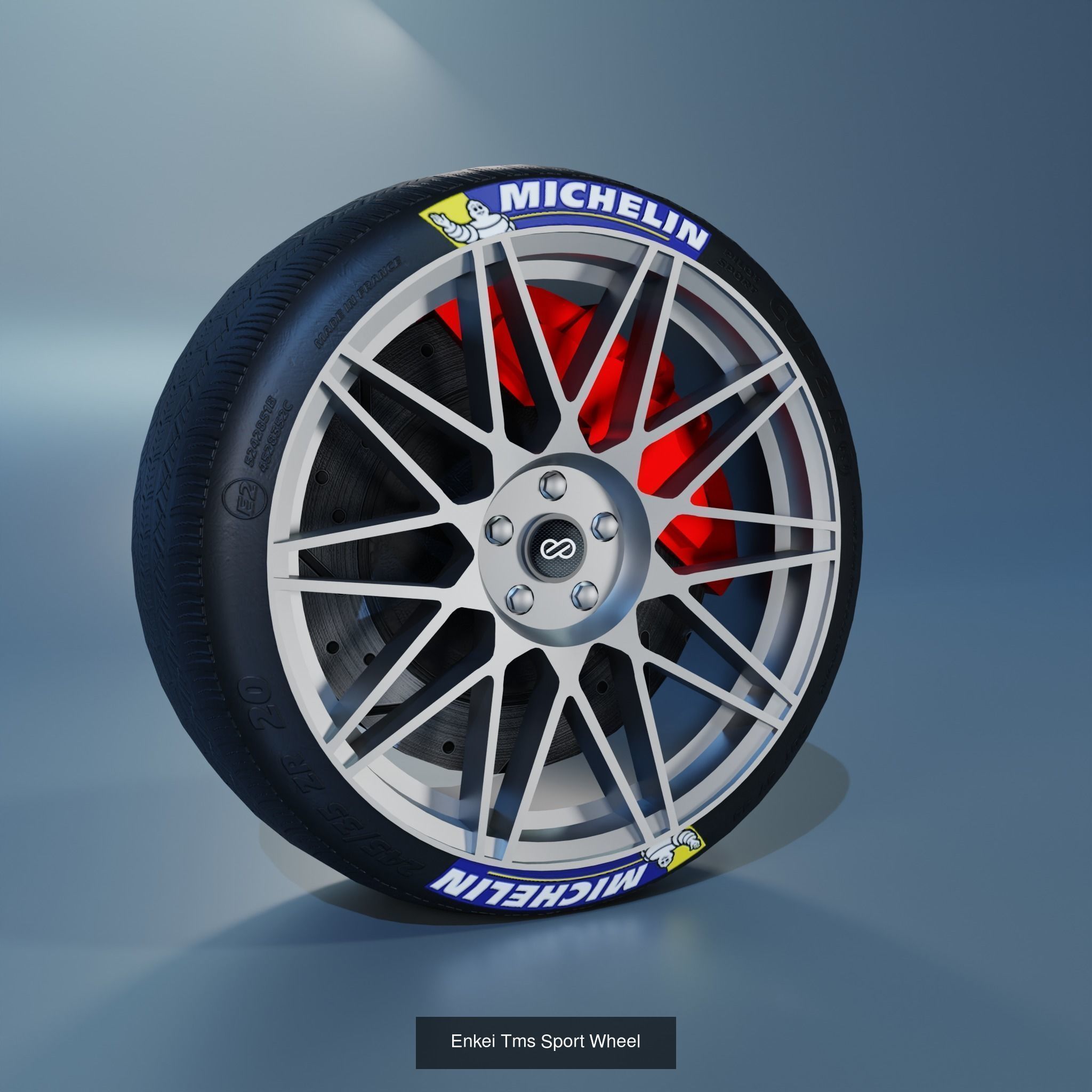 41 Sport Wheel Part - 41 Rims in One Pack 3D Model Collection_31