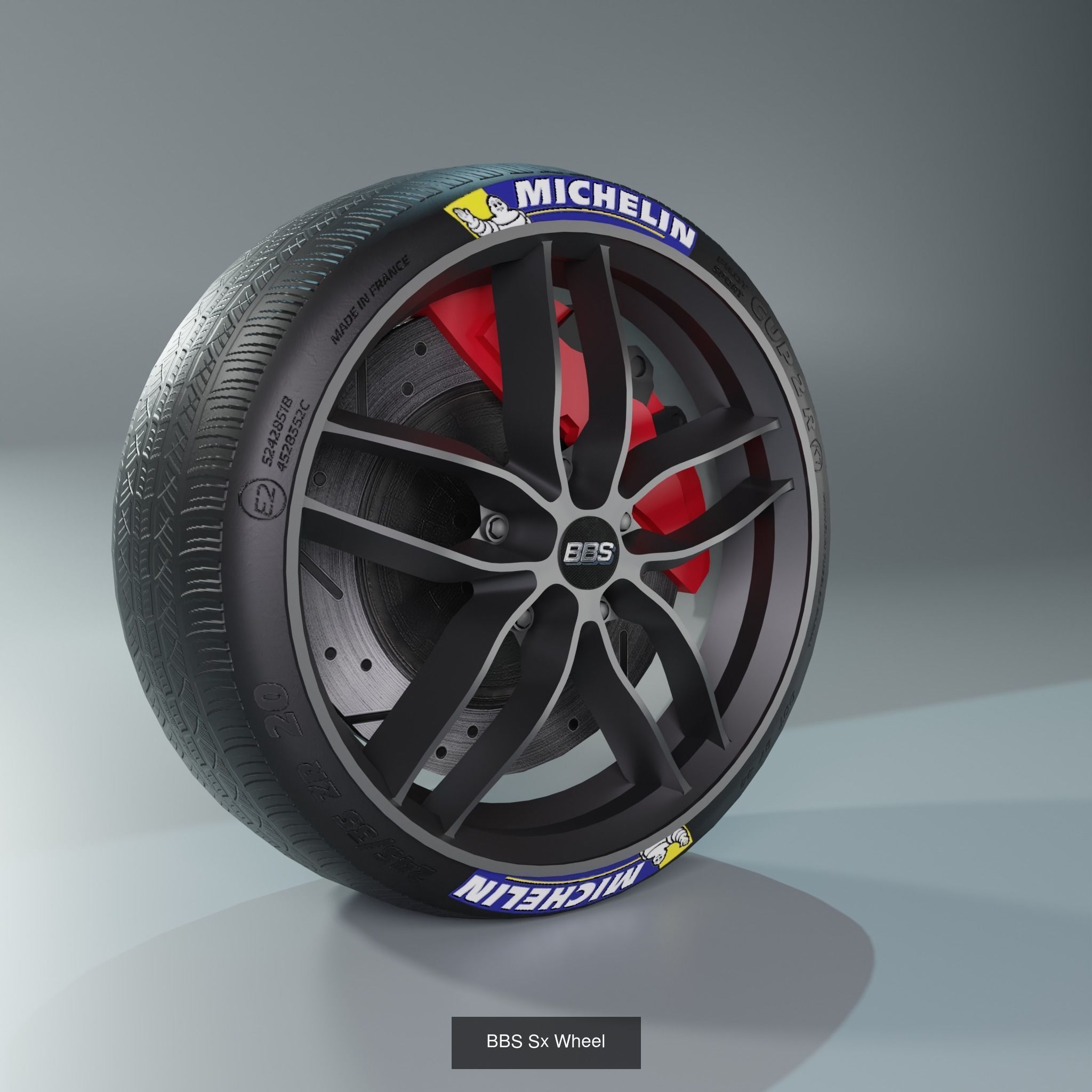 41 Sport Wheel Part - 41 Rims in One Pack 3D Model Collection_25