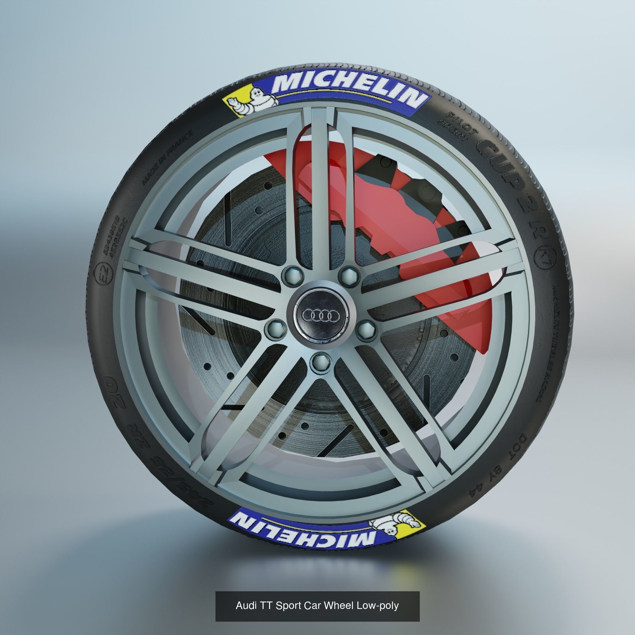 41 Sport Wheel Part - 41 Rims in One Pack 3D Model Collection_20
