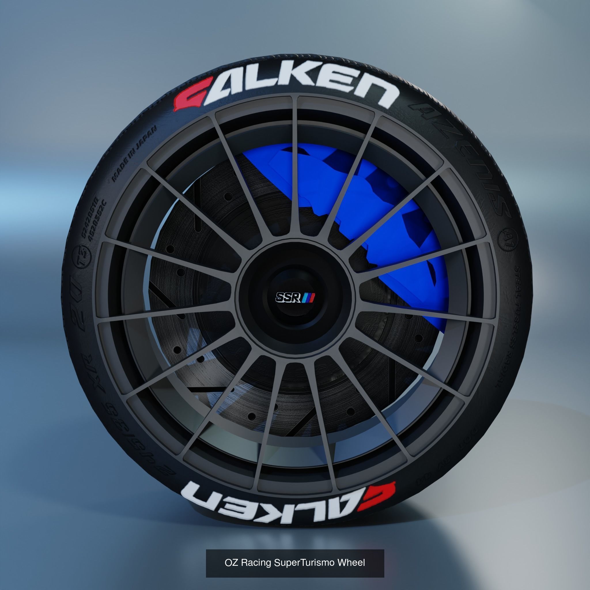 41 Sport Wheel Part - 41 Rims in One Pack 3D Model Collection_36