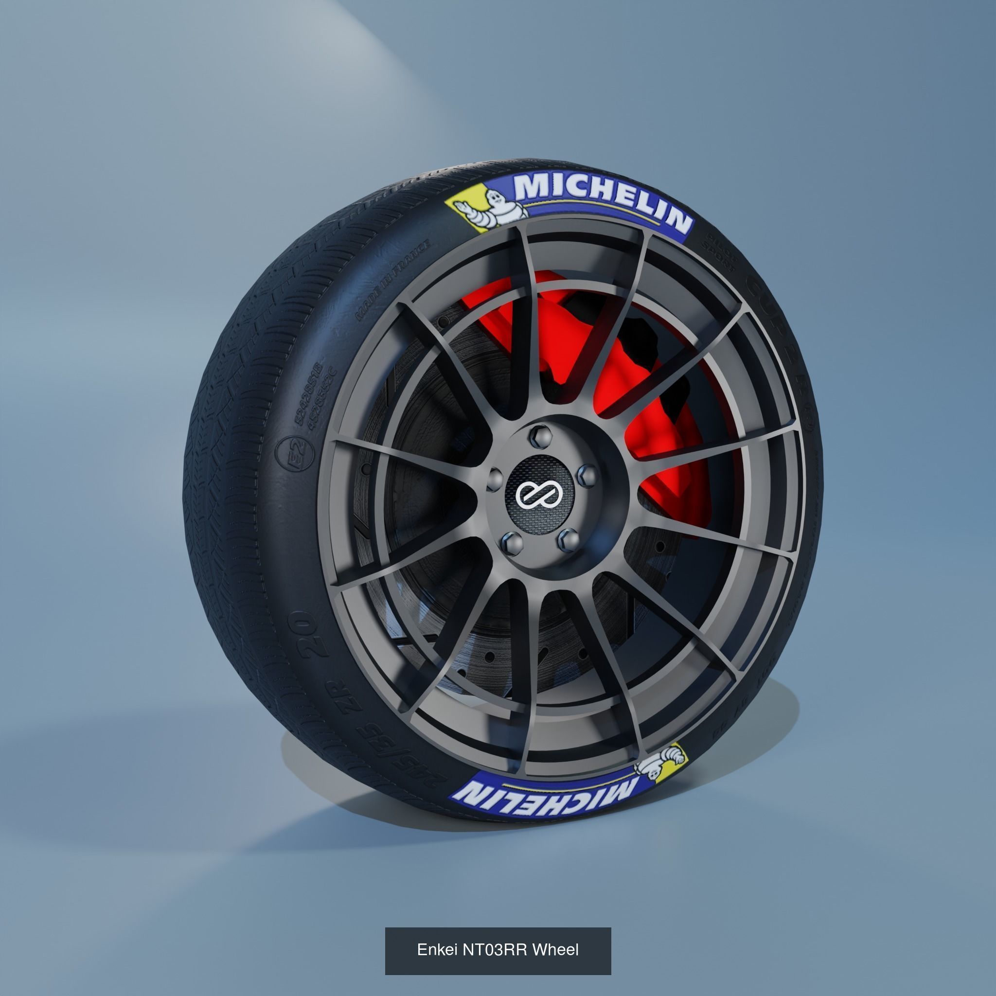 41 Sport Wheel Part - 41 Rims in One Pack 3D Model Collection_28