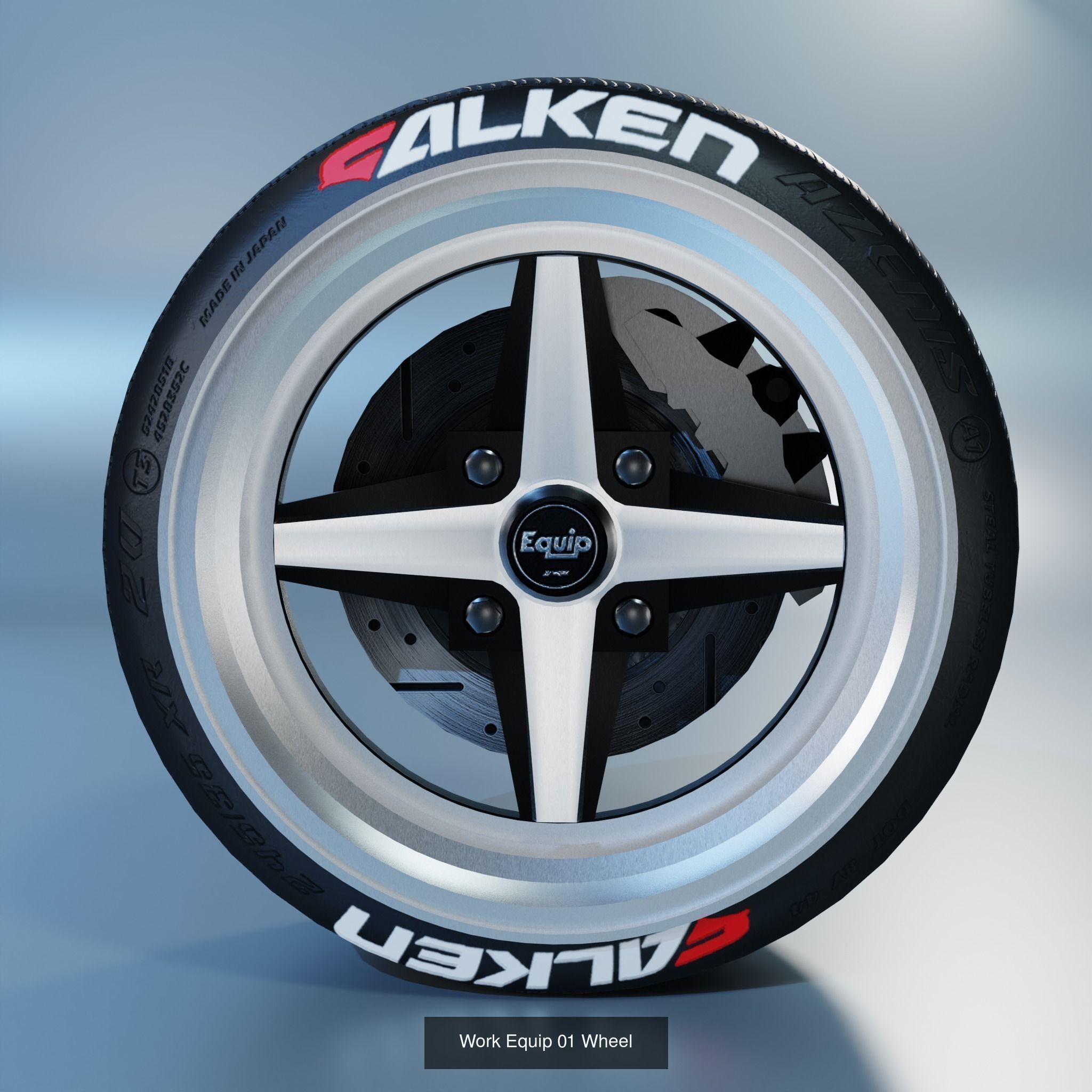41 Sport Wheel Part - 41 Rims in One Pack 3D Model Collection_55