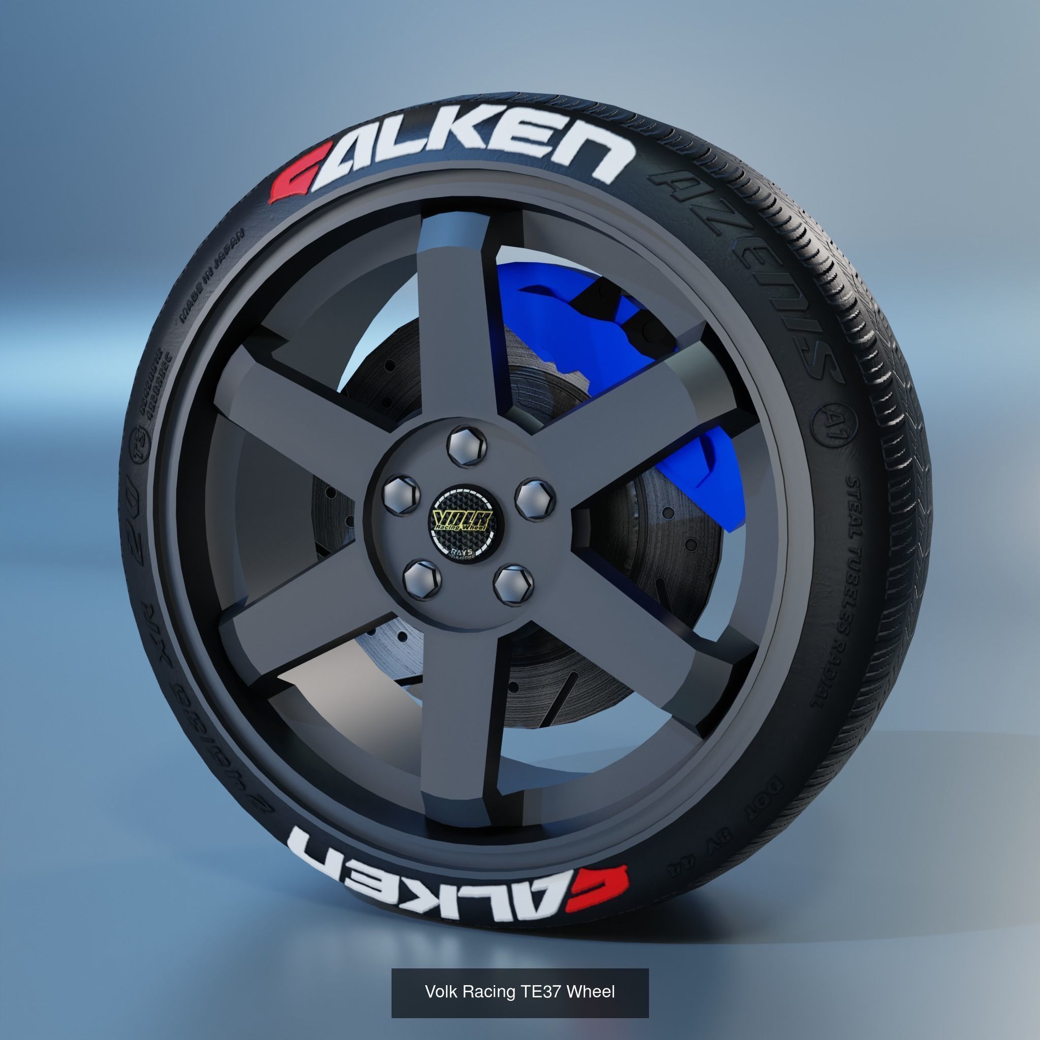 41 Sport Wheel Part - 41 Rims in One Pack 3D Model Collection_46