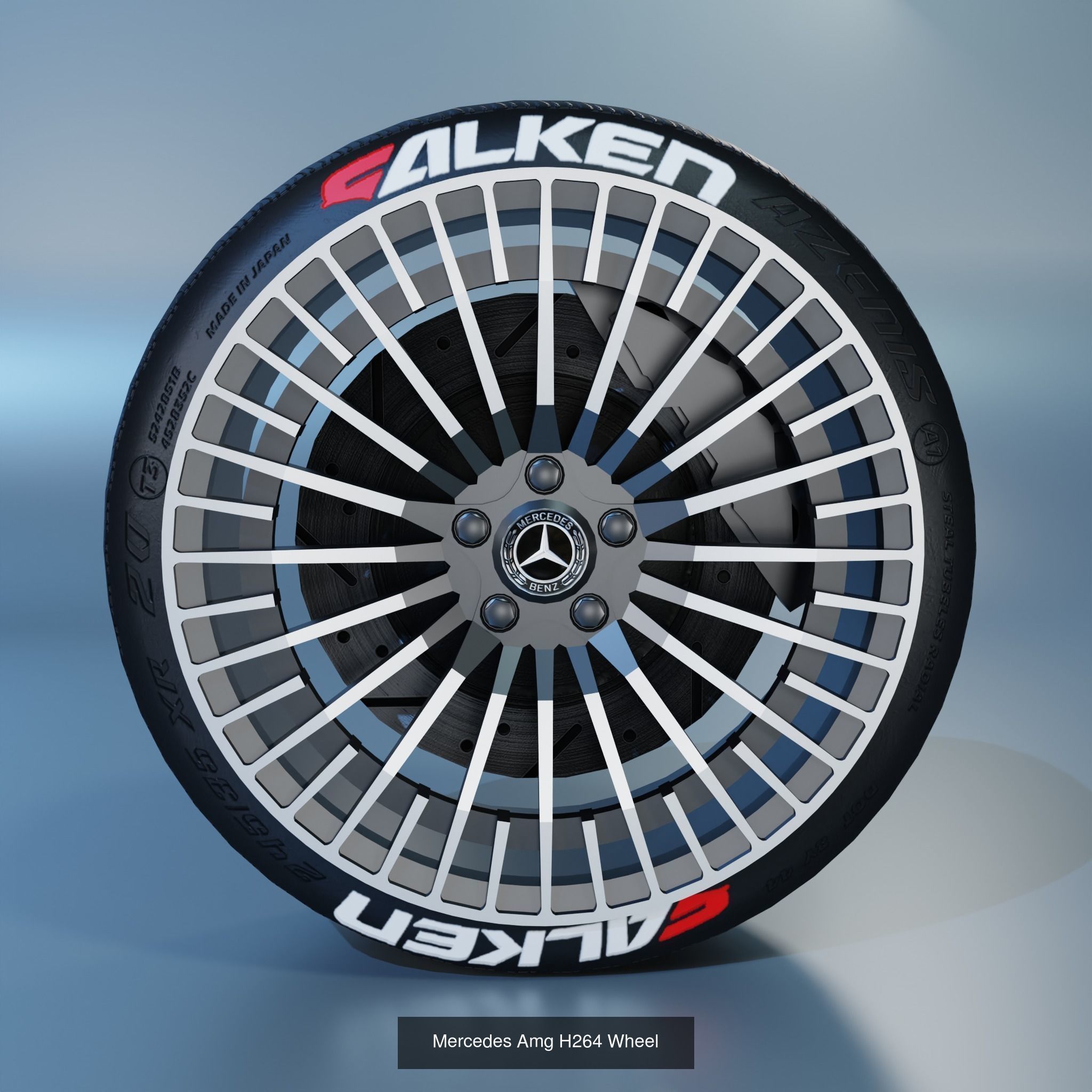 41 Sport Wheel Part - 41 Rims in One Pack 3D Model Collection_33