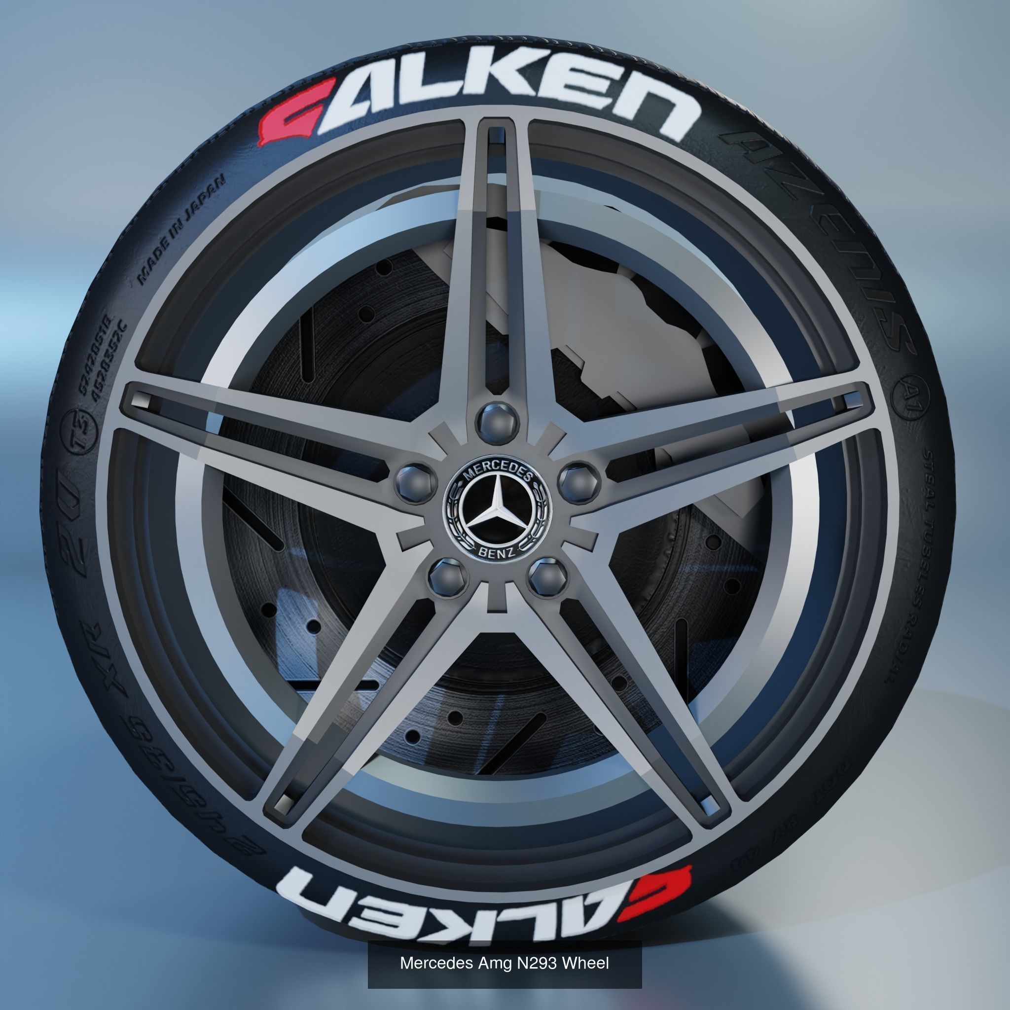 41 Sport Wheel Part - 41 Rims in One Pack 3D Model Collection_34