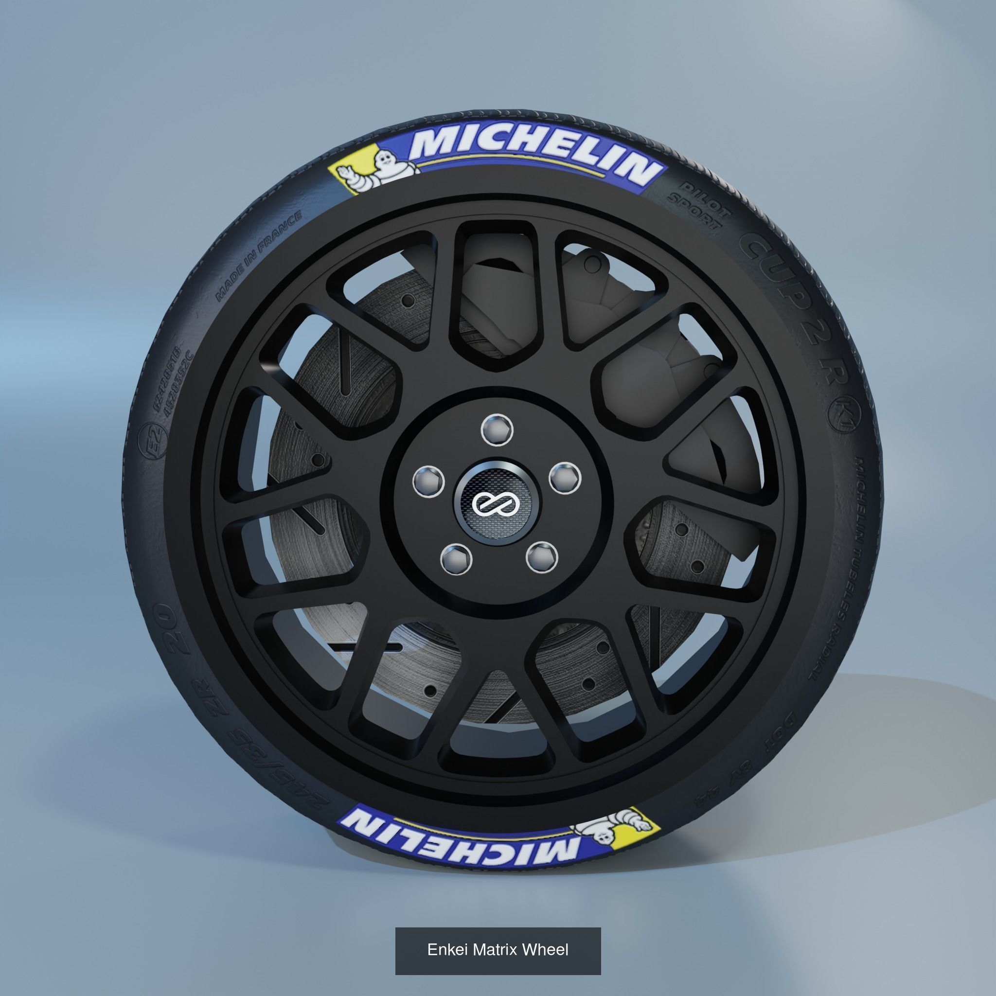 41 Sport Wheel Part - 41 Rims in One Pack 3D Model Collection_27