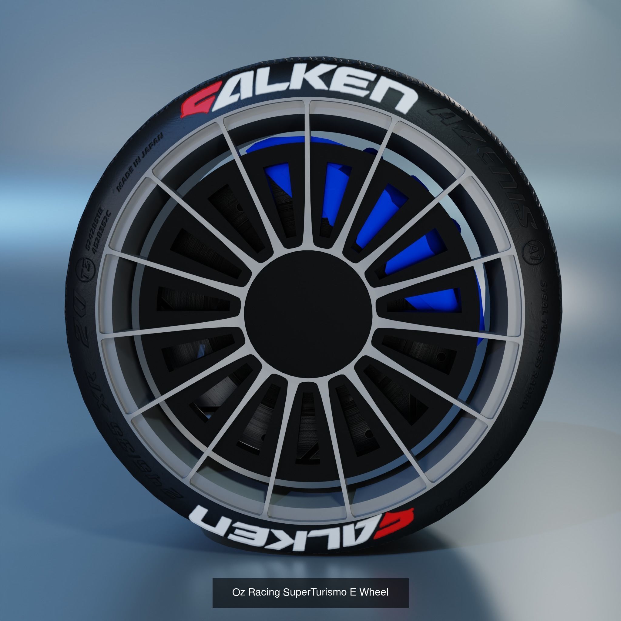 41 Sport Wheel Part - 41 Rims in One Pack 3D Model Collection_37