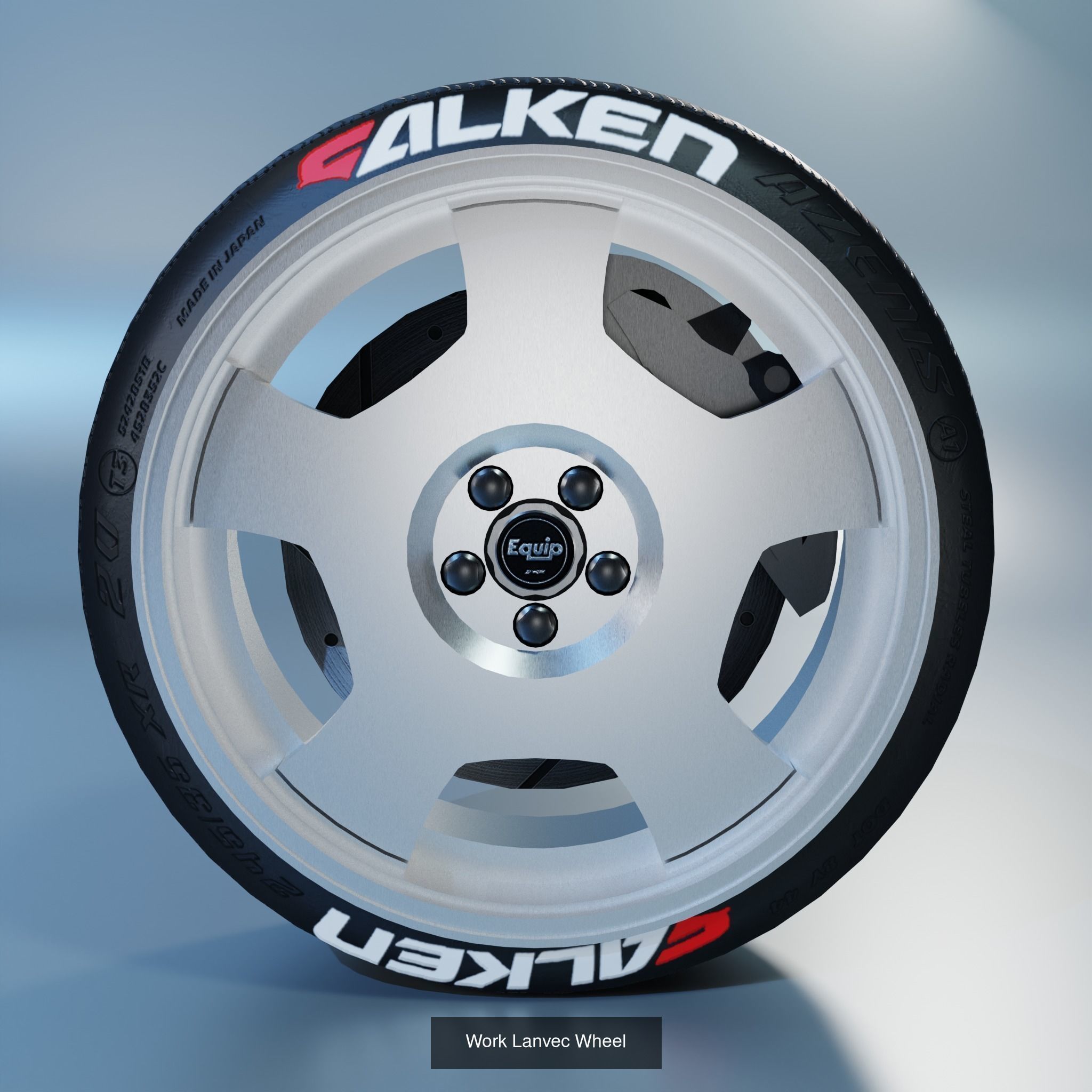 41 Sport Wheel Part - 41 Rims in One Pack 3D Model Collection_56