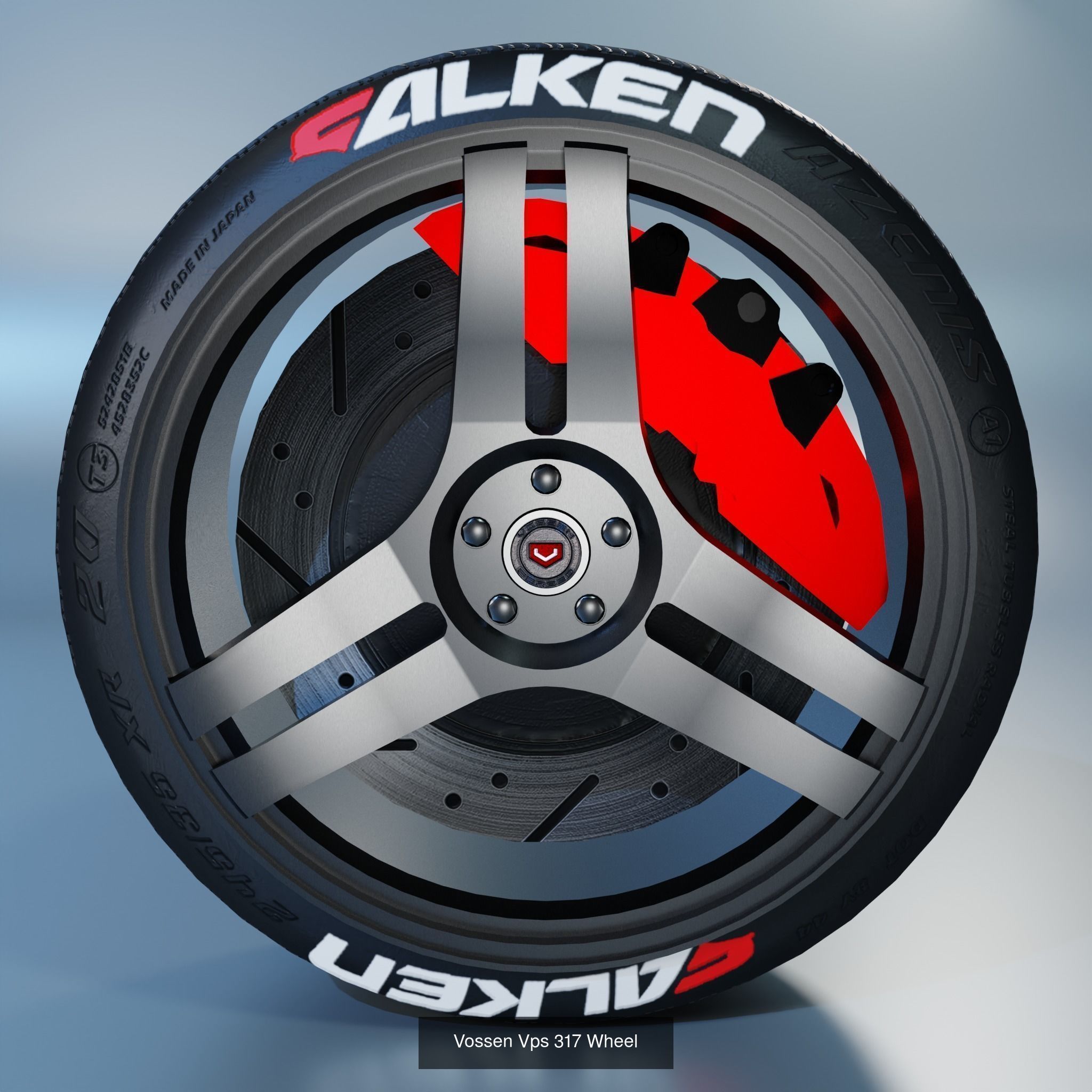 41 Sport Wheel Part - 41 Rims in One Pack 3D Model Collection_52