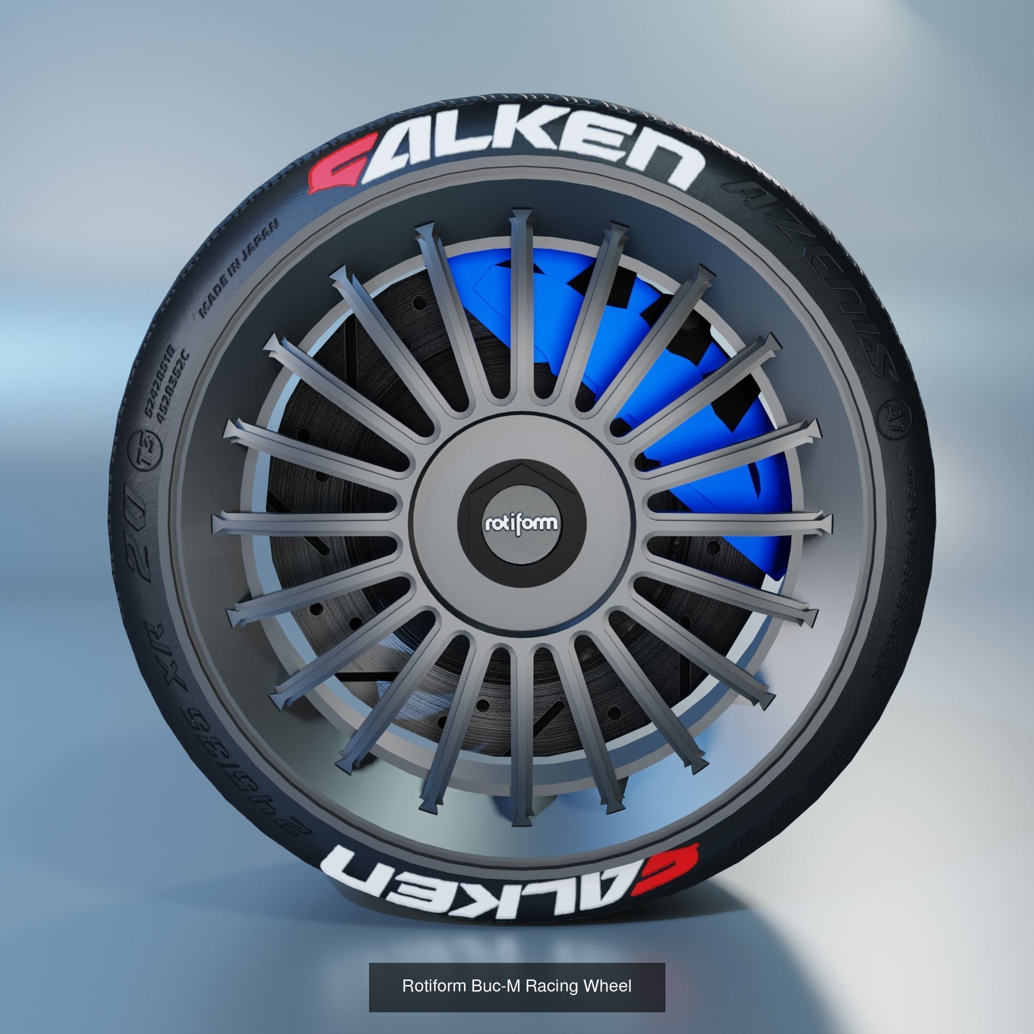 41 Sport Wheel Part - 41 Rims in One Pack 3D Model Collection_38