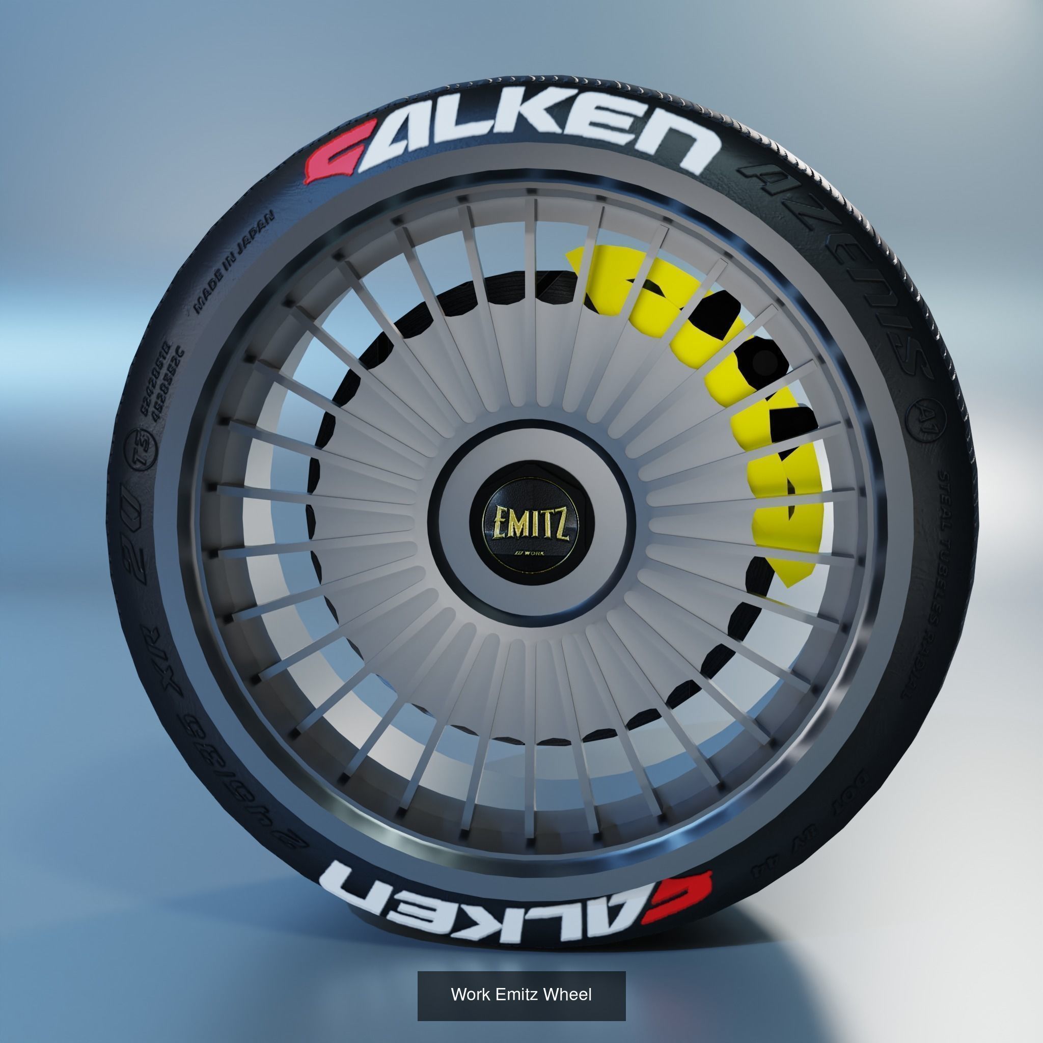 41 Sport Wheel Part - 41 Rims in One Pack 3D Model Collection_54