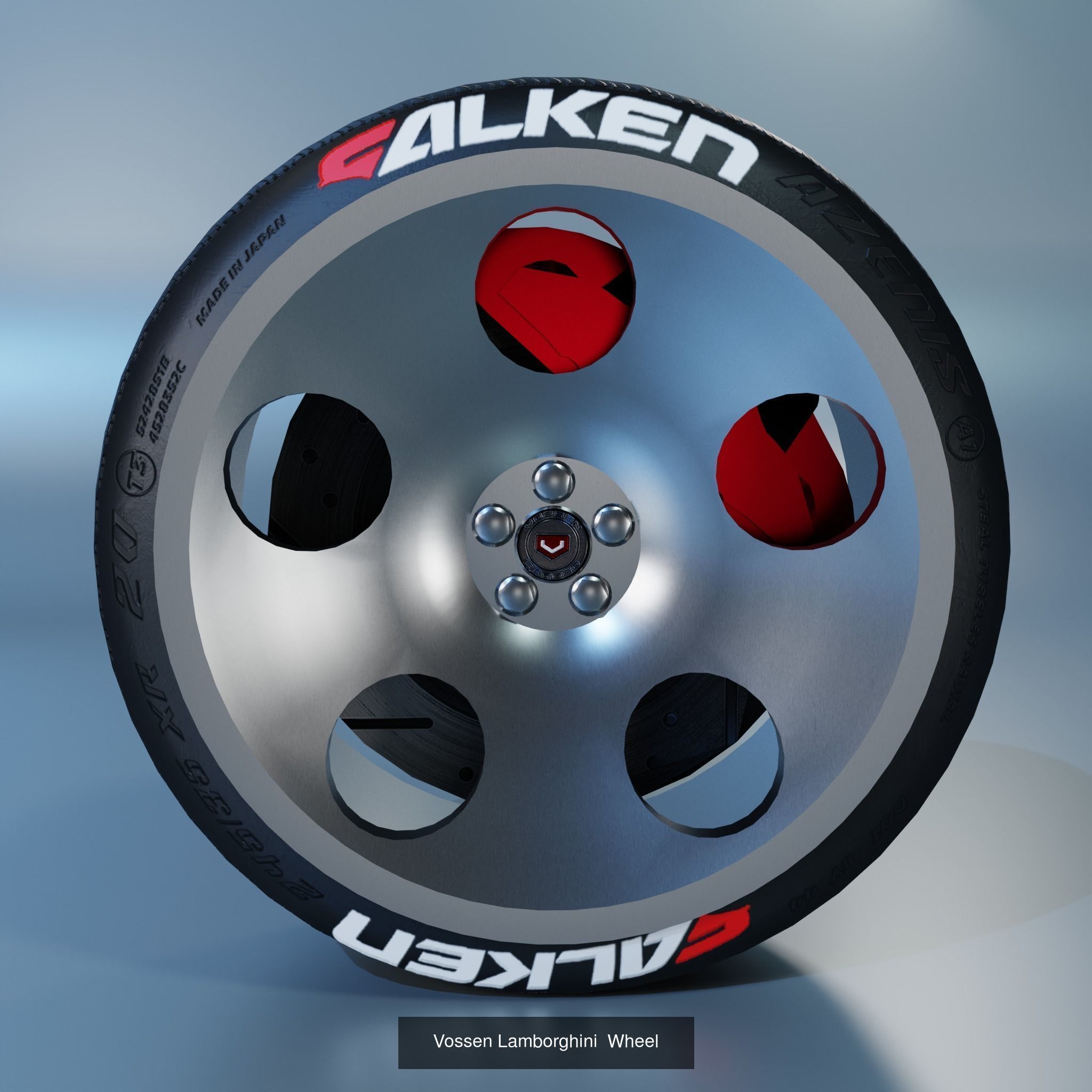 41 Sport Wheel Part - 41 Rims in One Pack 3D Model Collection_49