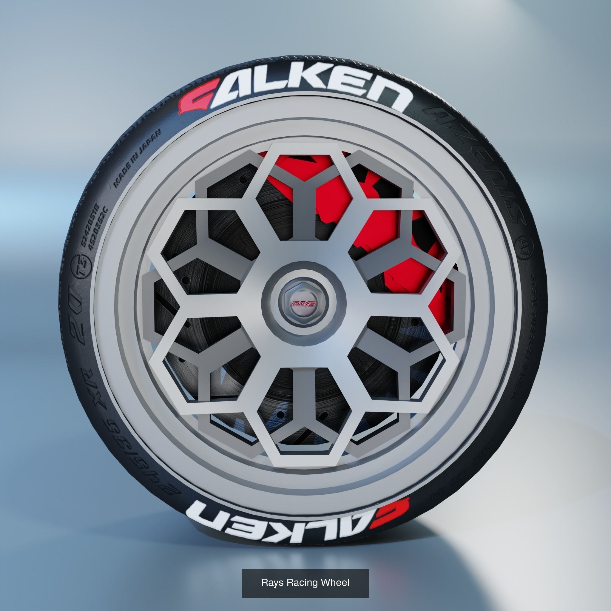 41 Sport Wheel Part - 41 Rims in One Pack 3D Model Collection_58
