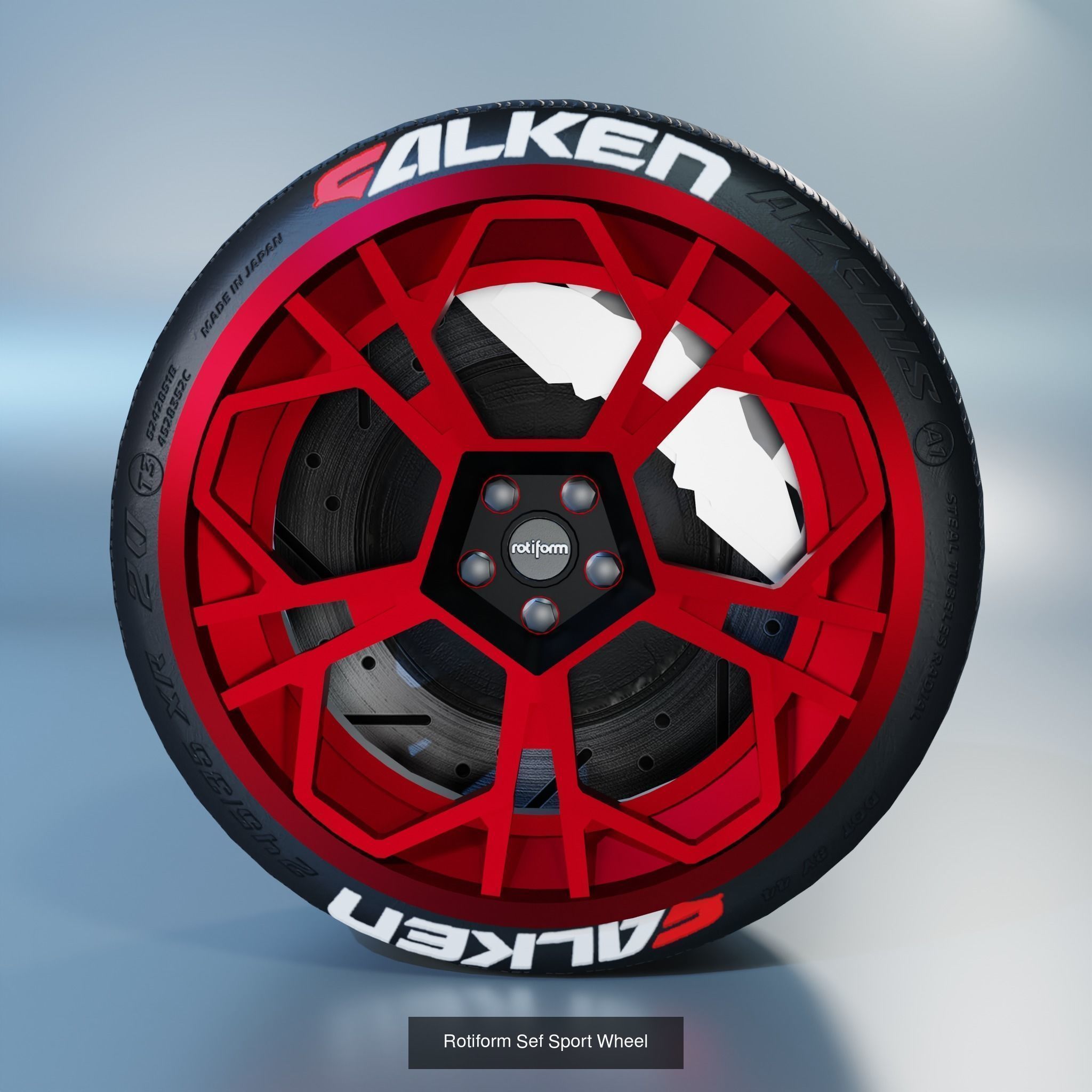41 Sport Wheel Part - 41 Rims in One Pack 3D Model Collection_41