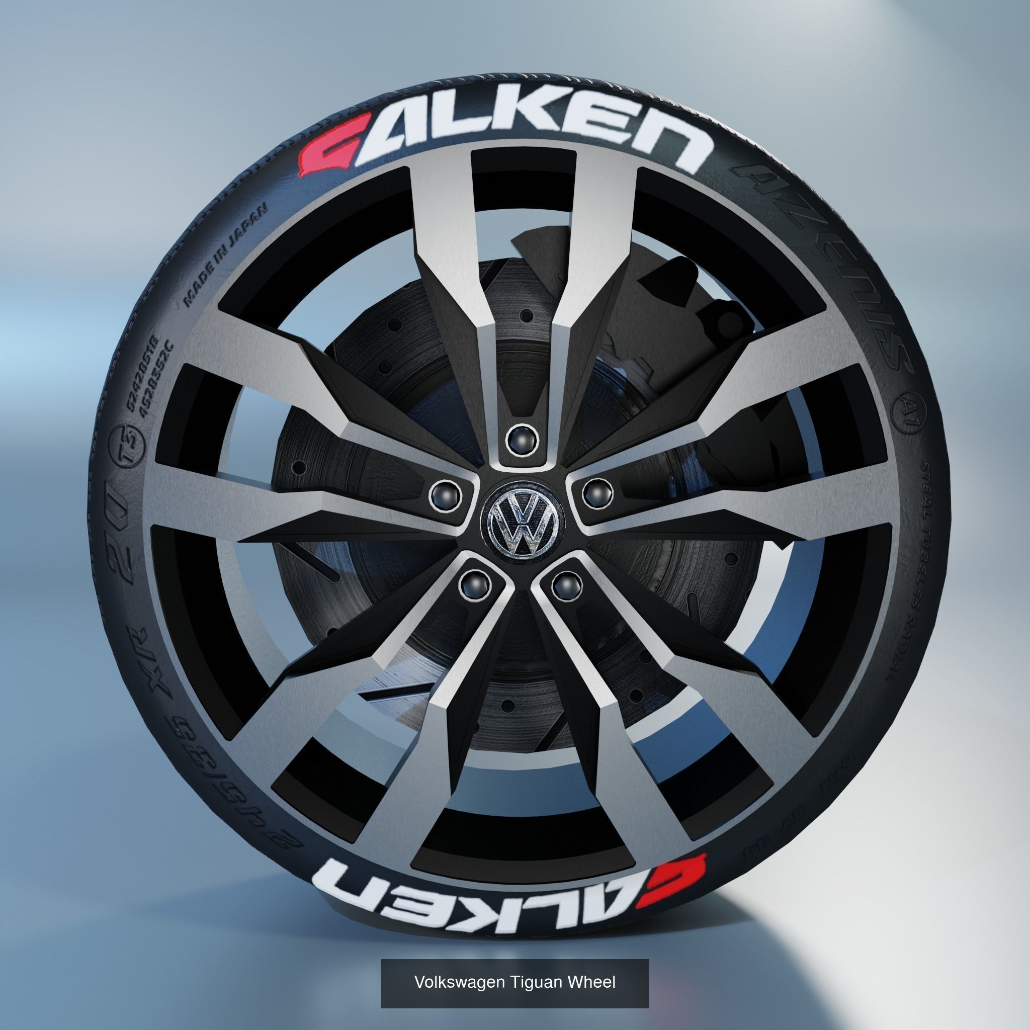 41 Sport Wheel Part - 41 Rims in One Pack 3D Model Collection_53