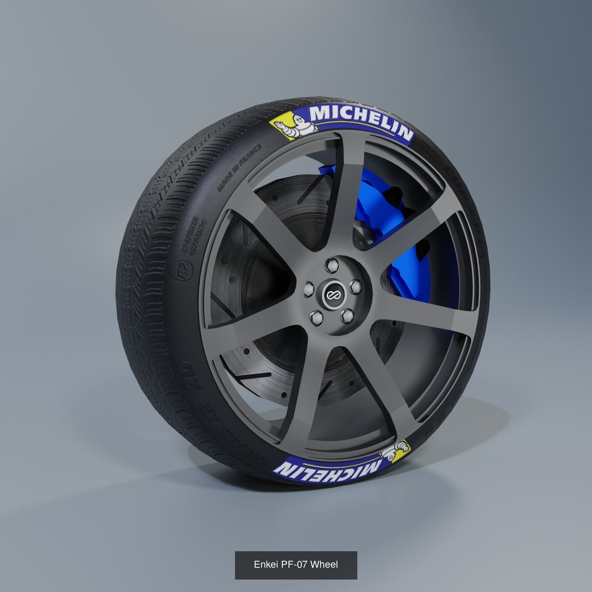 41 Sport Wheel Part - 41 Rims in One Pack 3D Model Collection_29