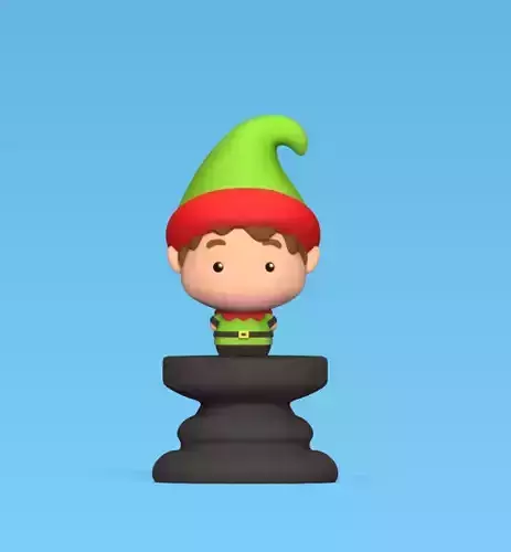 Christmas Chess - Elf 3D print model