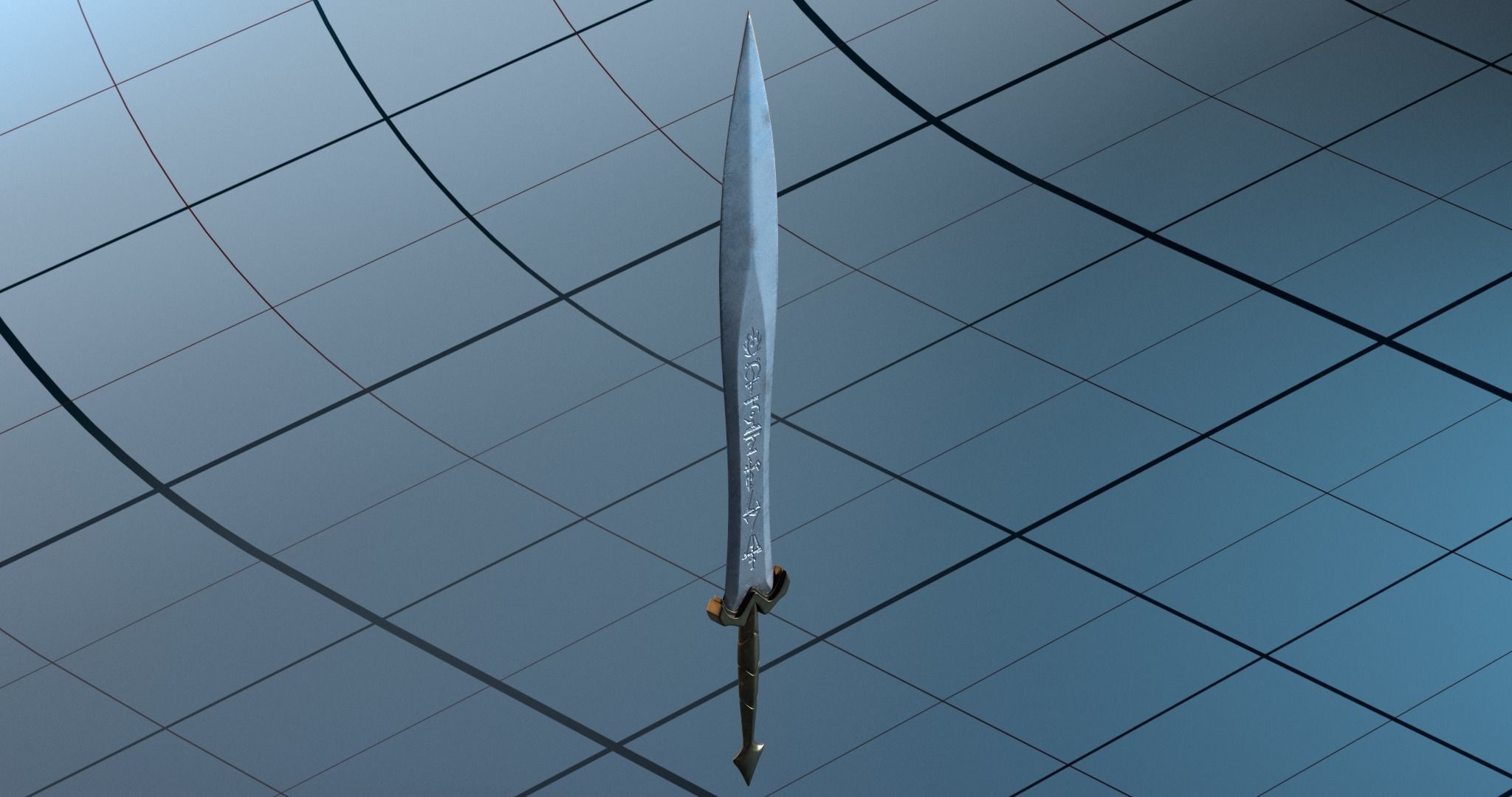 Sword 5 PBR 3D model_5