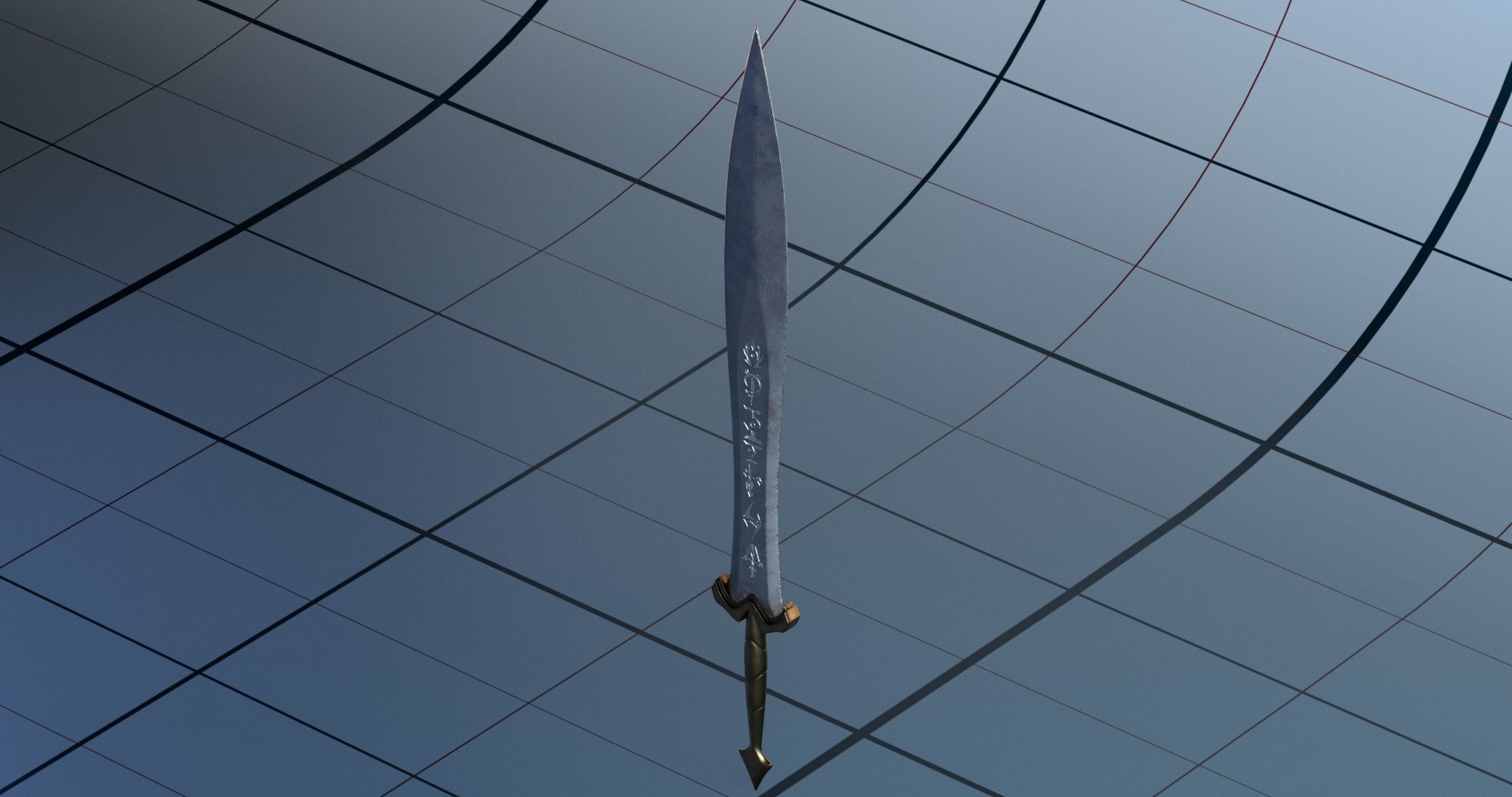 Sword 5 PBR 3D model_4