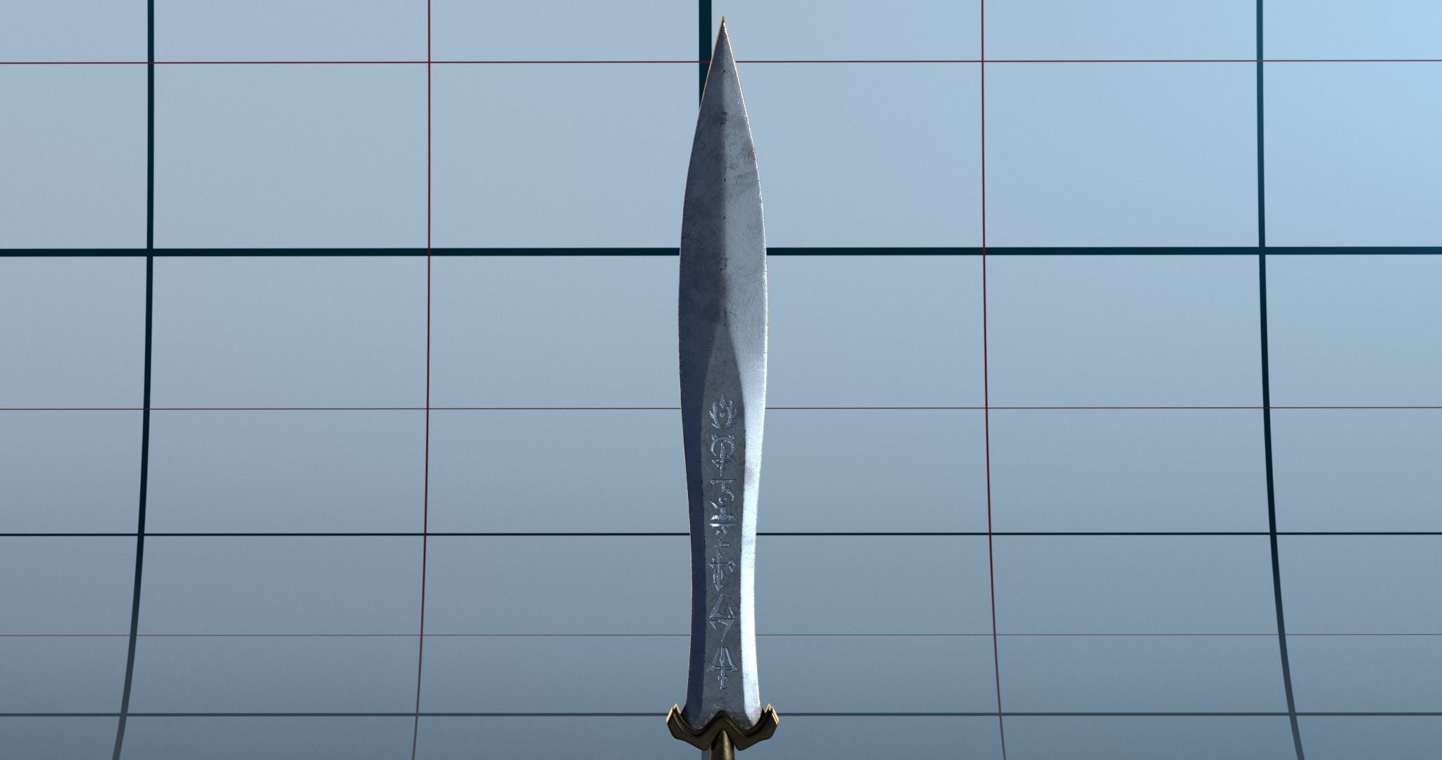 Sword 5 PBR 3D model_3