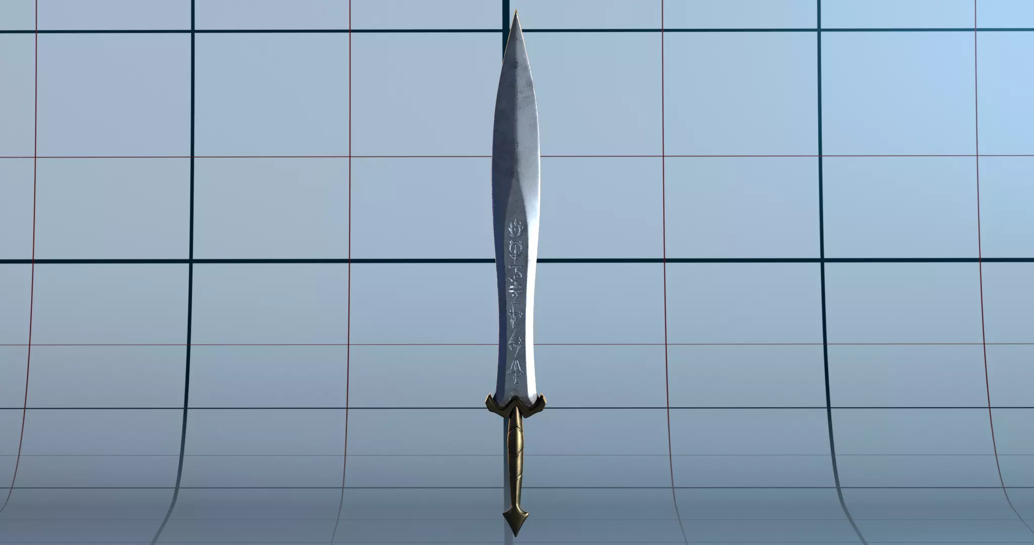 Sword 5 PBR 3D model_0
