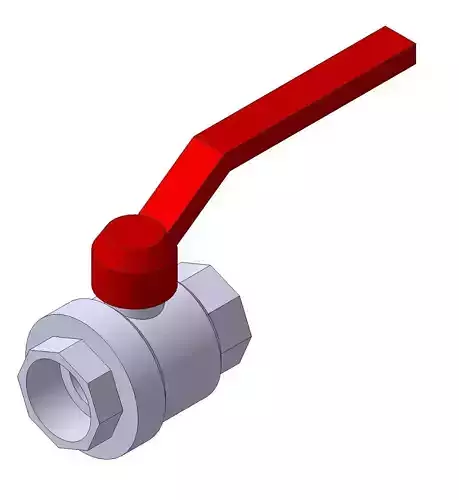 Ball Valve Bugatti 300 series 1 inches 3D model