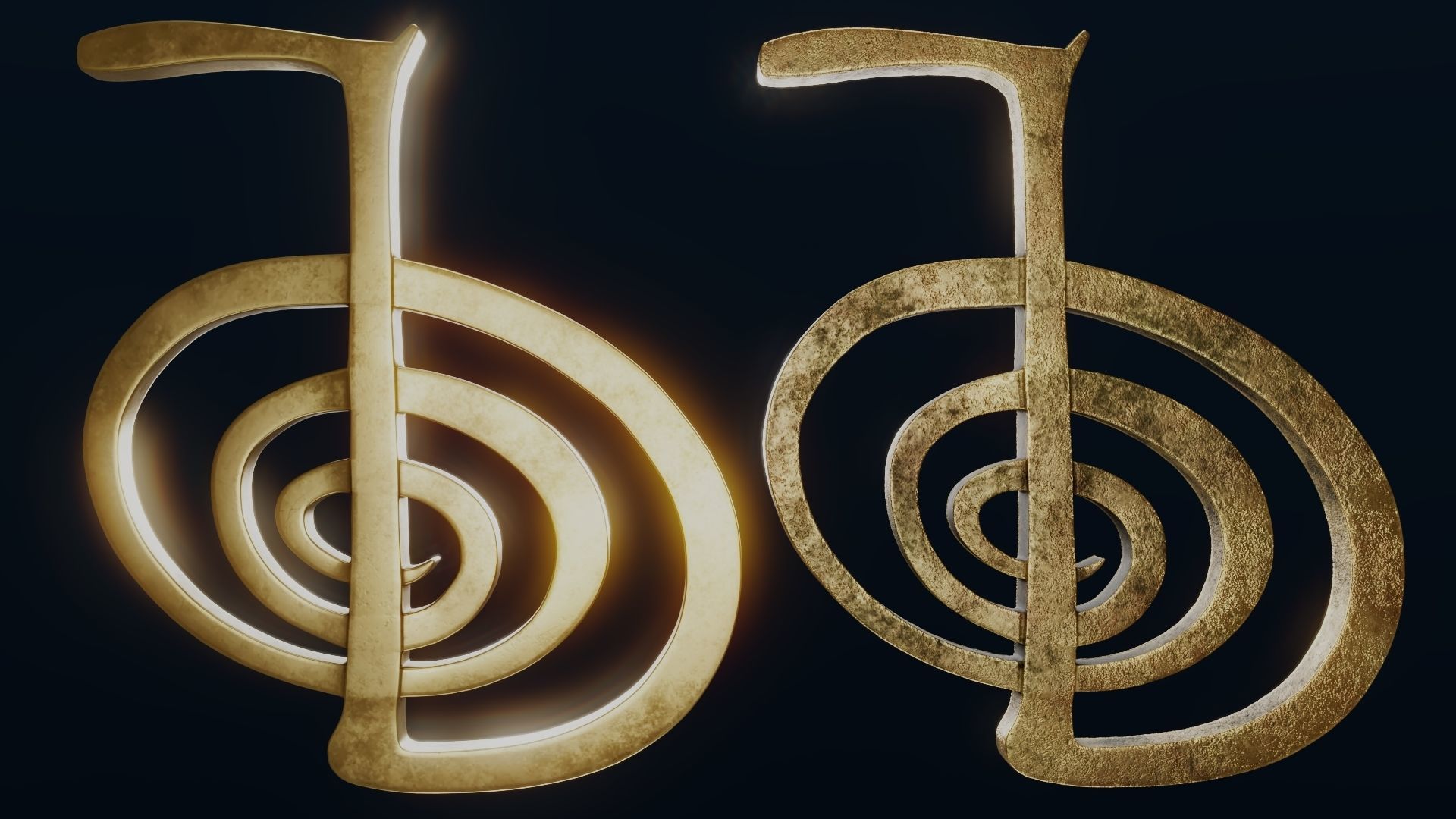 Reiki Symbols 3D Model Collection_12