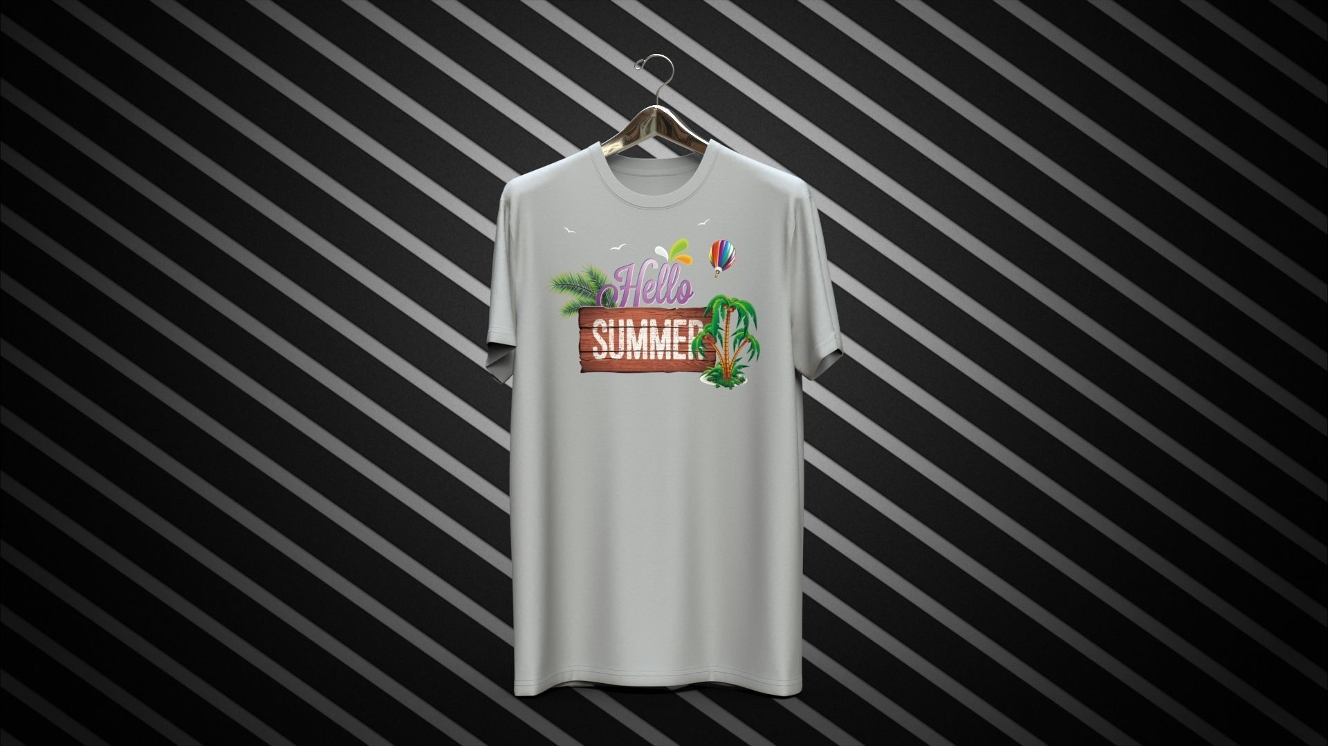 Hanging Tee Design 3D model_10