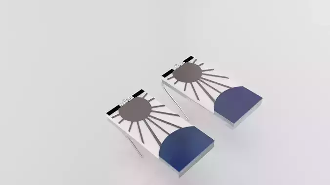 Hanafuda earring from kimetsu no yaiba Demon Slayers 3D print model