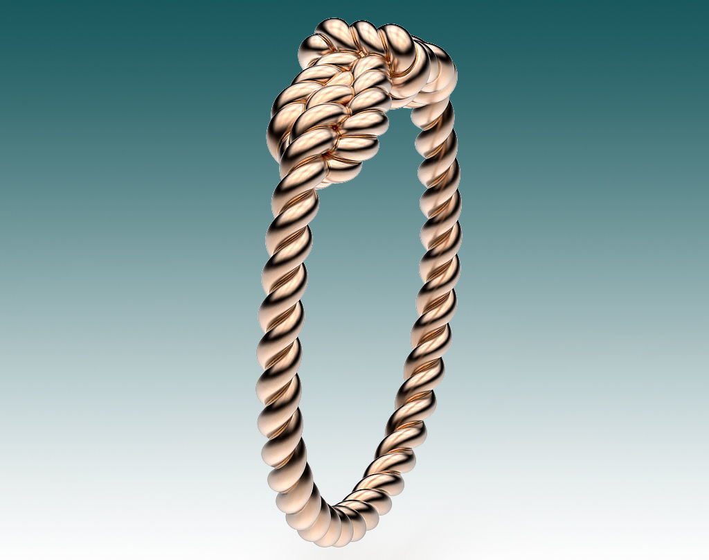 Ring Sailing Knot 3D print model_7