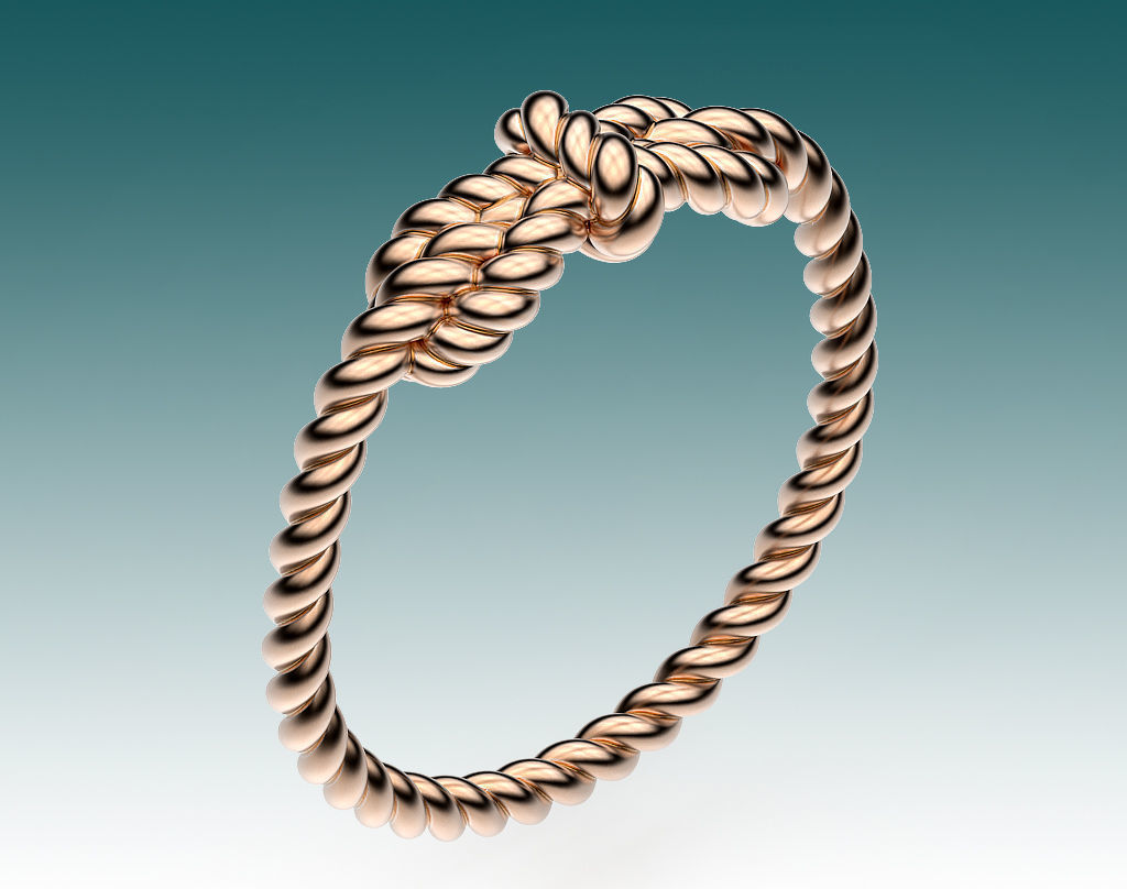 Ring Sailing Knot 3D print model_8