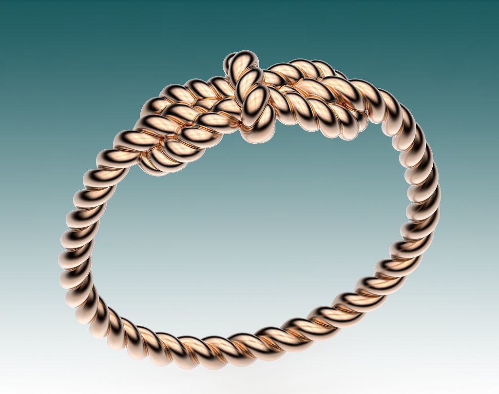 Ring Sailing Knot 3D print model_3