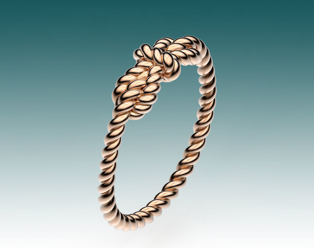 Ring Sailing Knot 3D print model_4