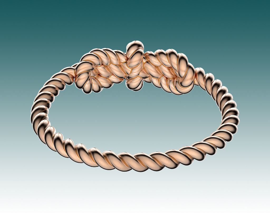 Ring Sailing Knot 3D print model_9