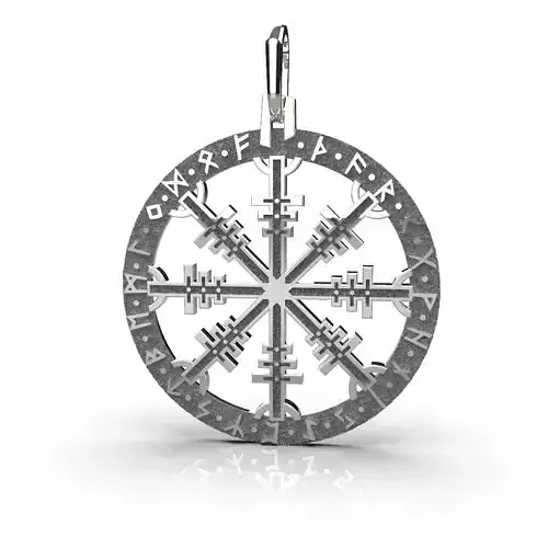 Runic circle pendant