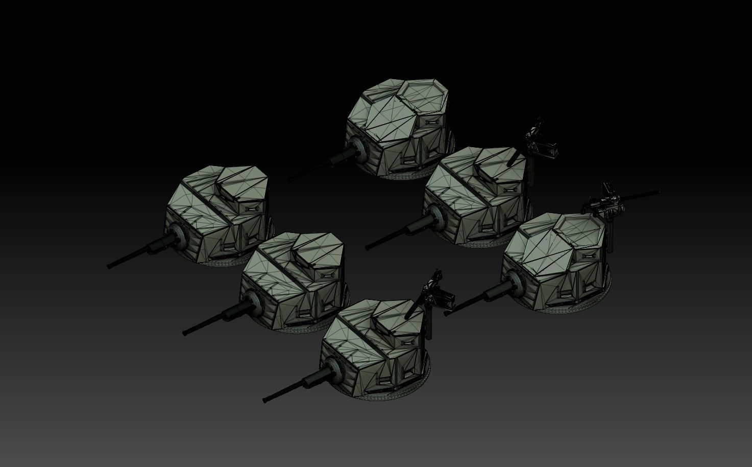 M2A4 Tank Turret ROYALTY FREE VERSION 3D print model_14