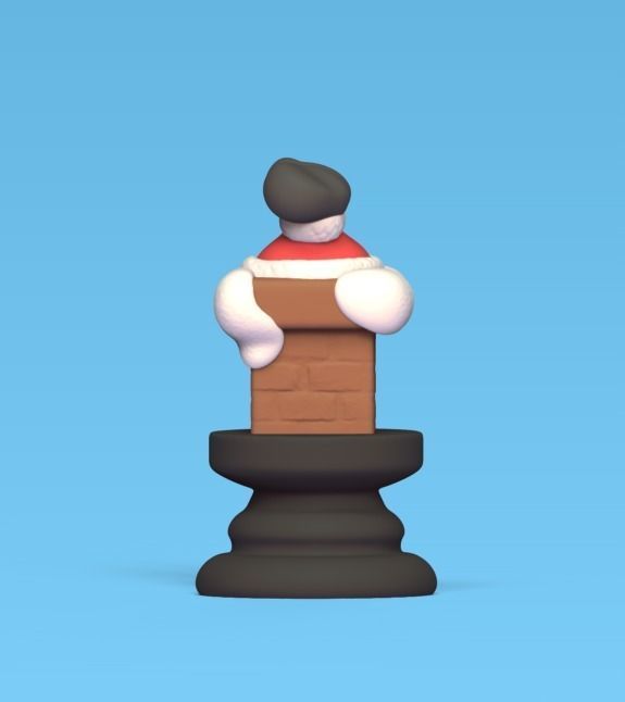 Christmas Chess - Chimney 3D print model_2