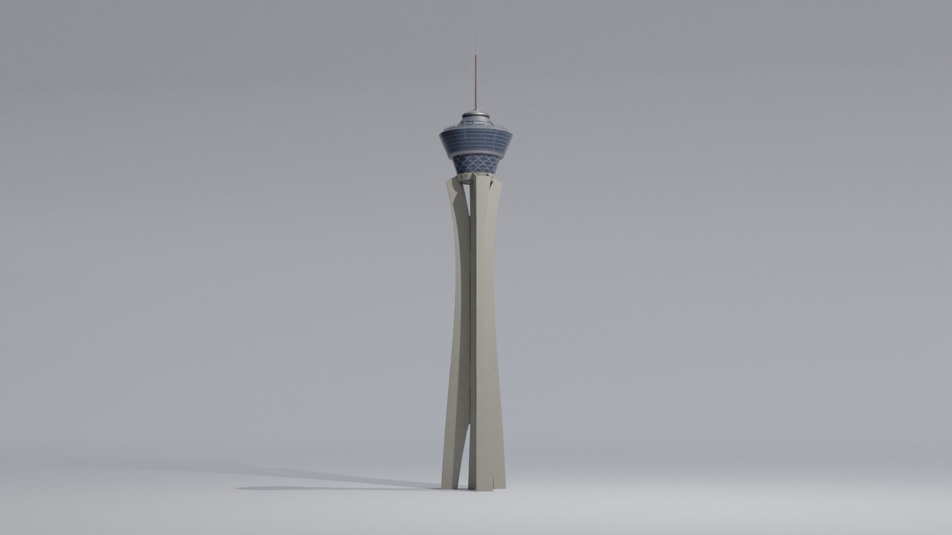 Las Vegas Stratosphere with 4K Textures Low-poly 3D model_7