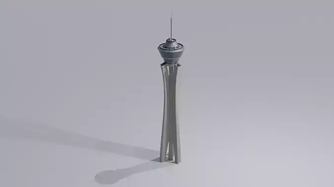 Las Vegas Stratosphere with 4K Textures Low-poly 3D model Las Vegas Stratosphere with 4K Textures Low-poly 3D model