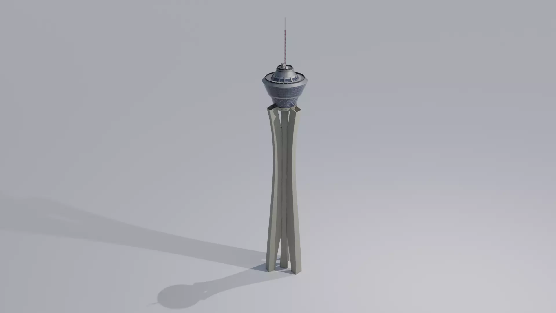 Las Vegas Stratosphere with 4K Textures Low-poly 3D model_0