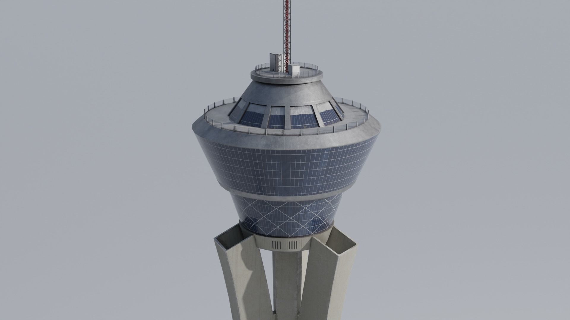 Las Vegas Stratosphere with 4K Textures Low-poly 3D model_3