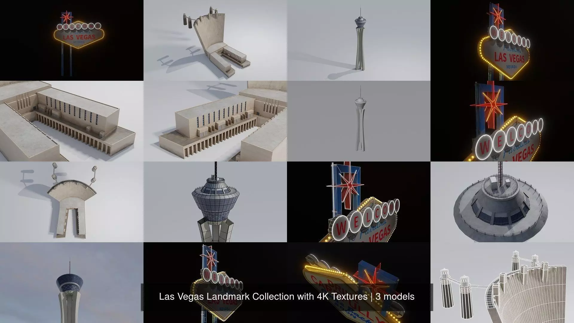 Las Vegas Landmark Collection with 4K Textures _0