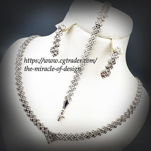 Necklaces  bracelets  earrings 3D print model